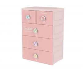 Tủ Mina Baby - L Hồng 4 tầng